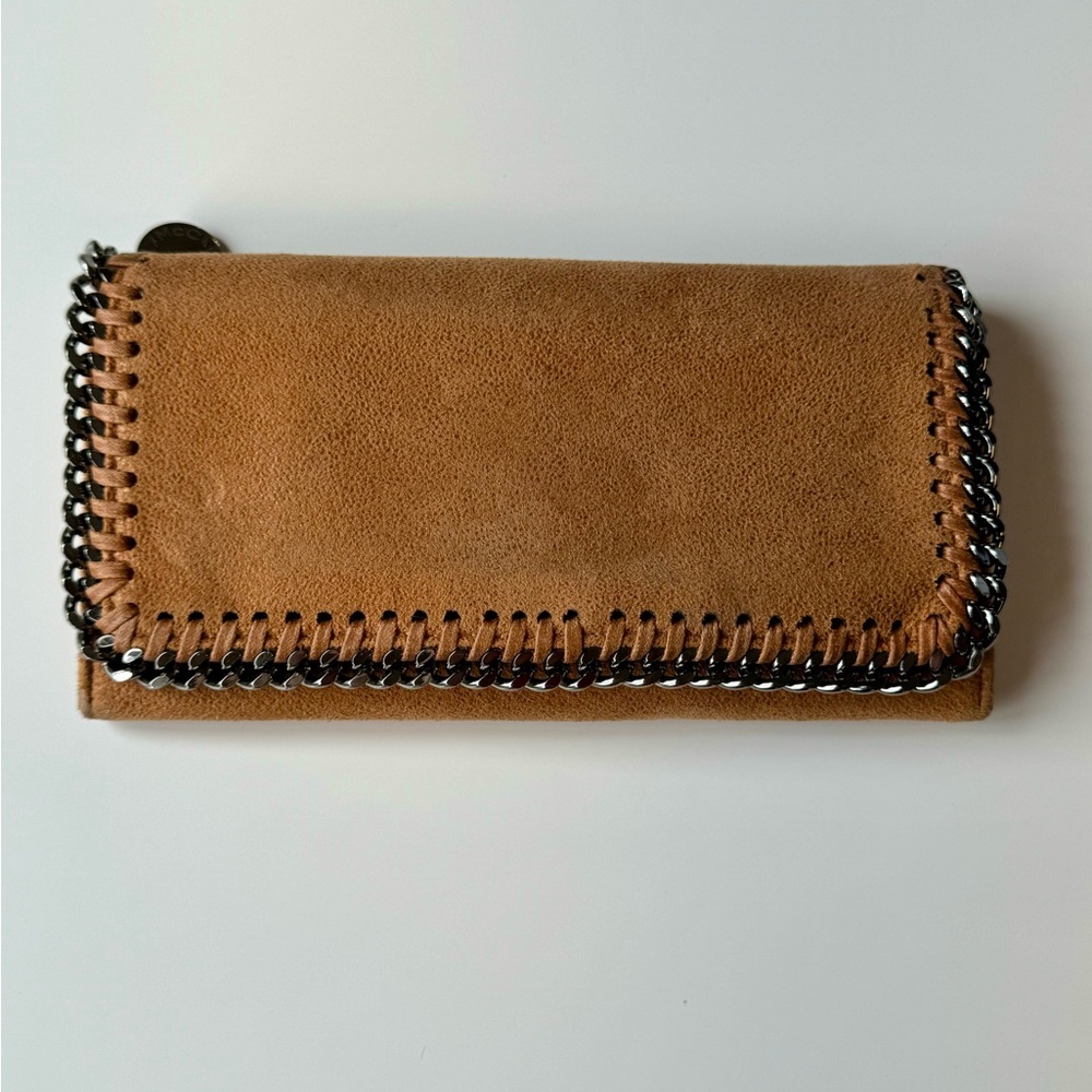 Stella McCartney long wallet in tan